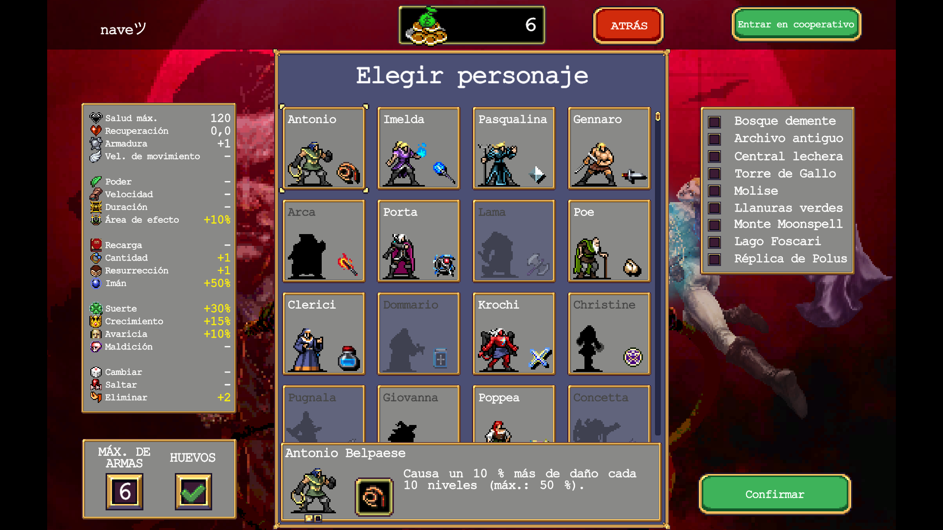 como jugar Vampire Survivors (guia en espaol image 8