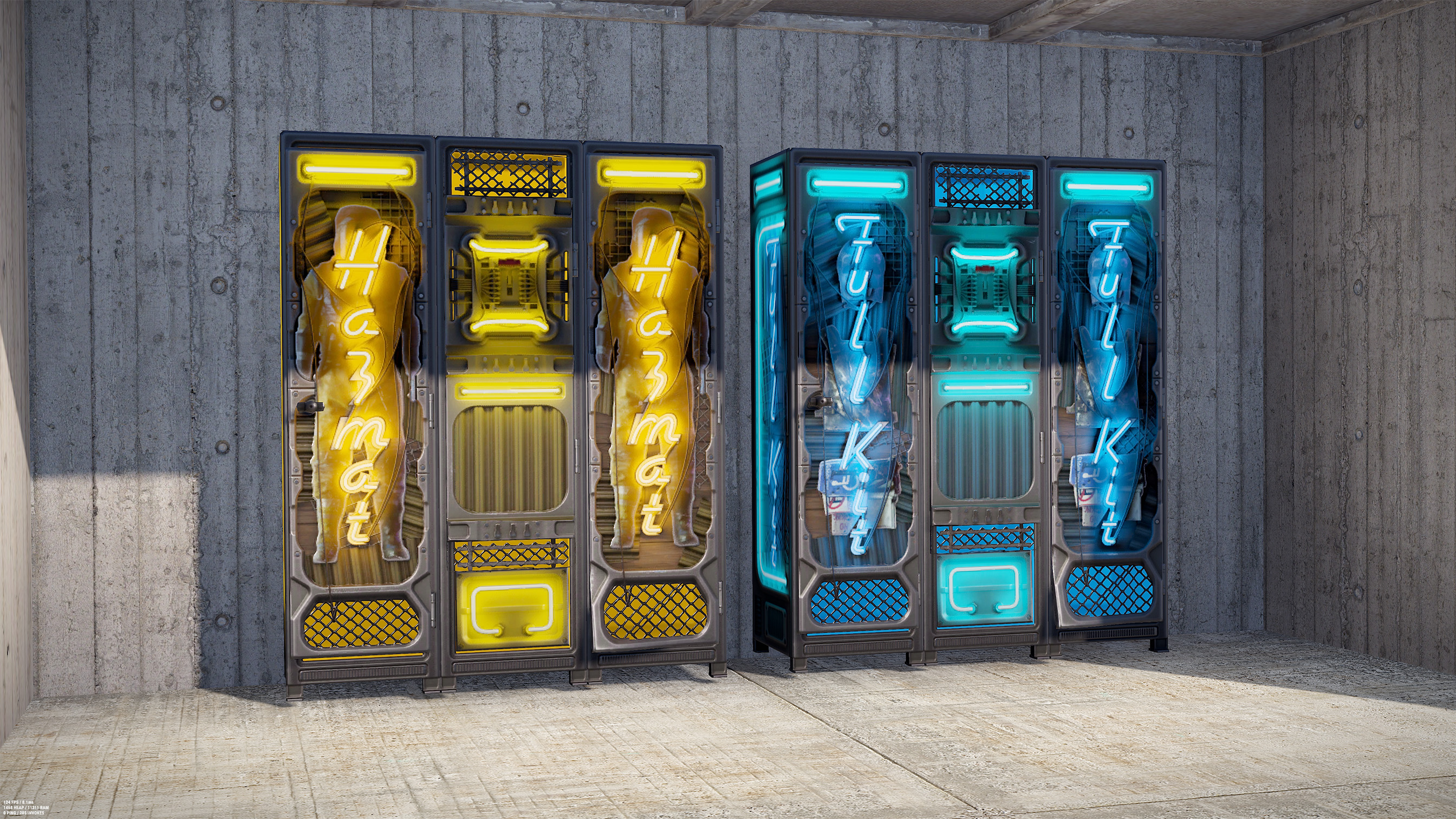 Neon Hazmat Locker screenshot 1