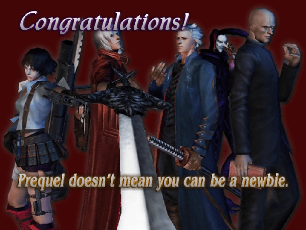Steam Community :: Screenshot :: Devil May Cry 3: SE Congratulations Screen  - Dante Must Die Difficulty
