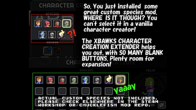 Мастерская Steam::Xbawks Character Extender