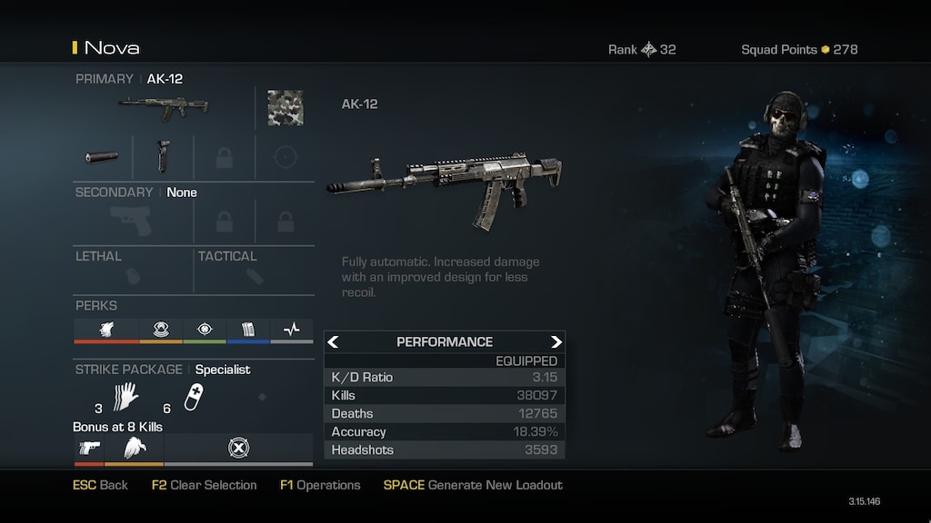 call of duty ghosts ak 12