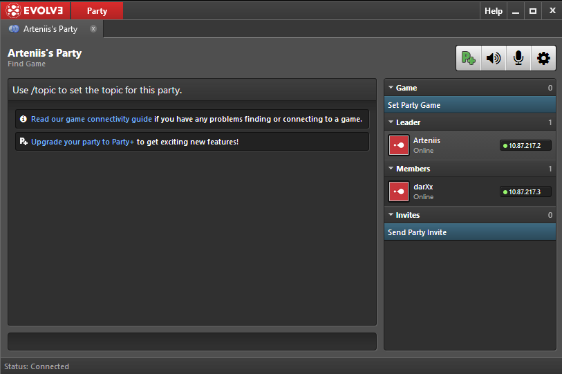 Evolve party matchmaking 7