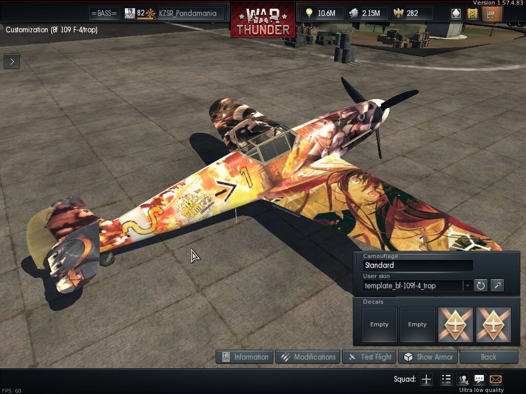 Steam コミュニティ スクリーンショット My Bf 109 F 4 Kancolle Skin
