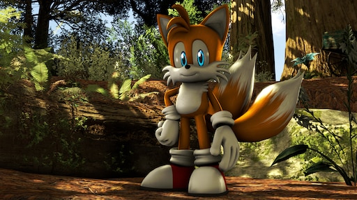 Just a simple pose of Tails in the woods. ^^ 