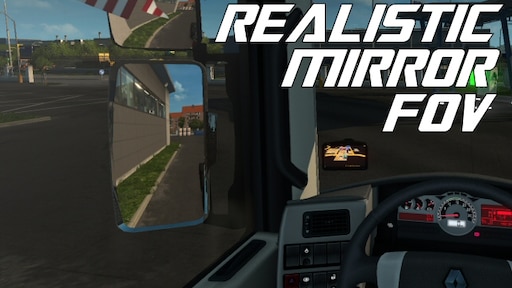 steamワークショップ realistic mirror fov ets2
