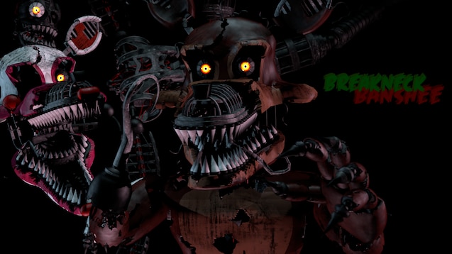 heres a nightmare chica gmod poster because fnaf 4 is 5 years old