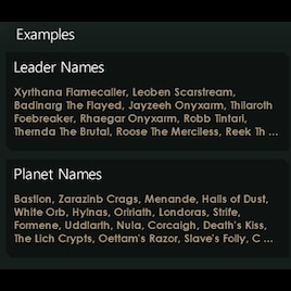 Steam Workshop Dark Fantasy Names