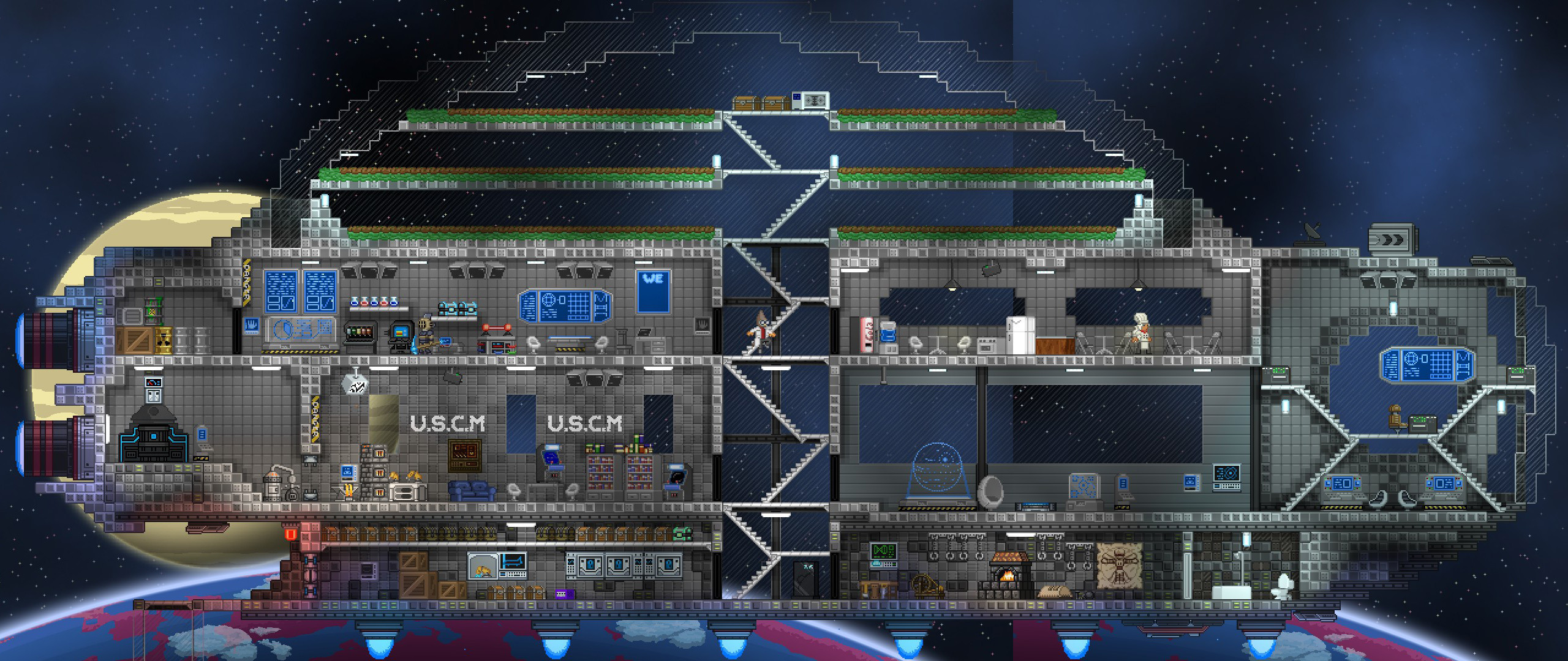 starbound how do i upgrade my ship