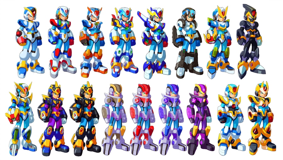 megaman x armor list