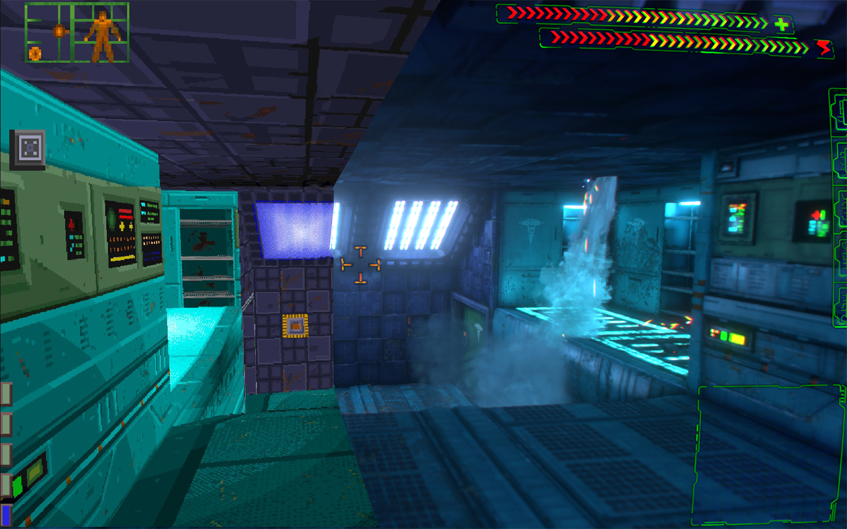 system shock enhanced edition cyberspace controlls