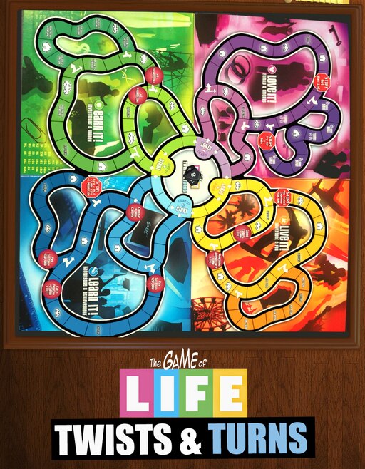 The Game Of Life Twists And Turns Board Game Electronic Lifepod