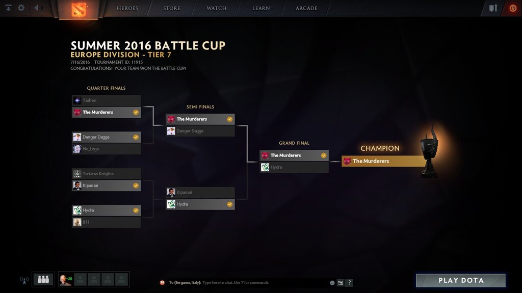 Steam Community Screenshot Yay D Battle Cup Winner