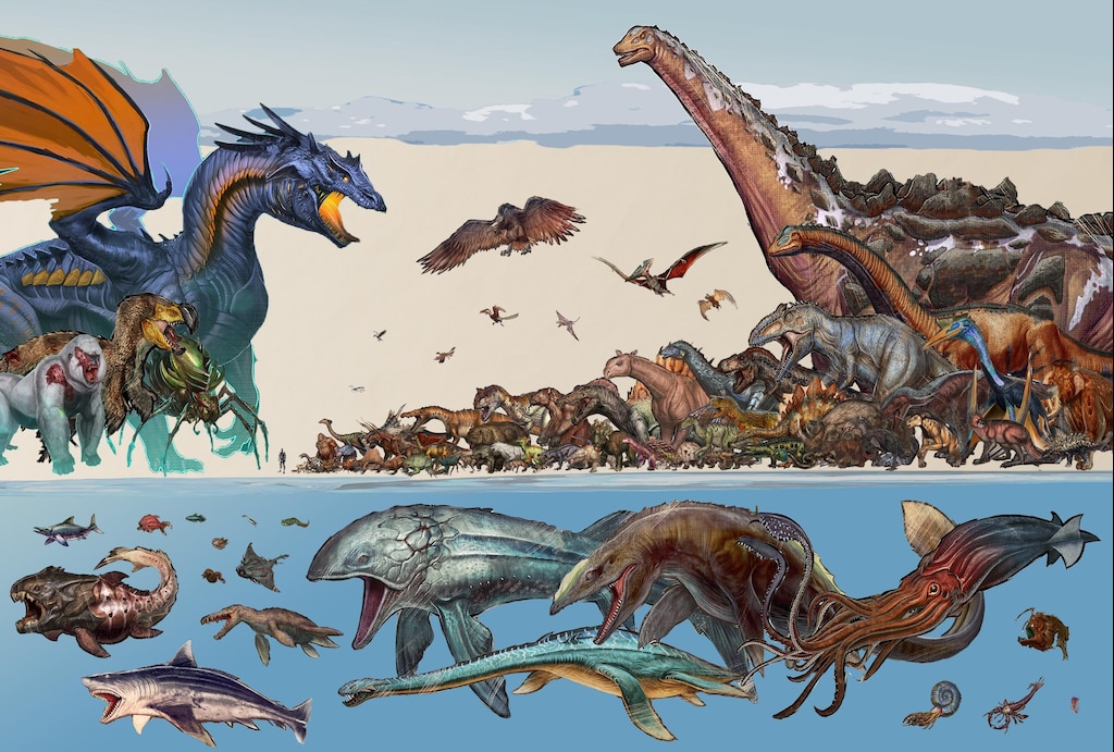 Steam Samfunn Ark Survival Evolved Every Creature Size Map Iii Fixed Titanosaurs