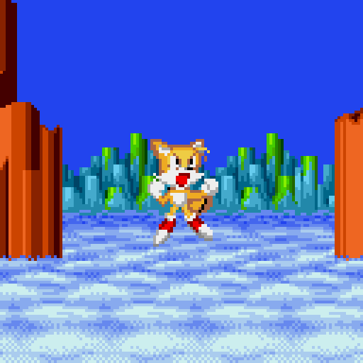Super Tails in Sonic 2 (1080p/60fps) 