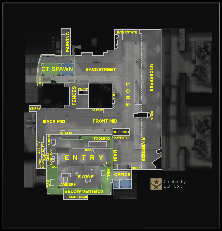 Guía Csgo: Nombres Y Callouts En De_Train – VNXUJ