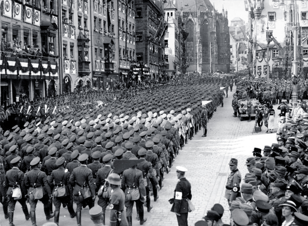 Начало войны гитлеровской германии. Ремилитаризация Рейнской области 1936. Нюрнберг 1934. Армия Германии 1936.