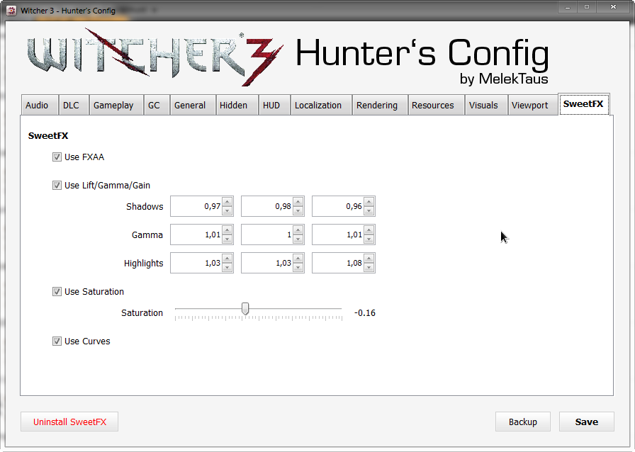 W3hc Witcher 3 Hunter`S Config