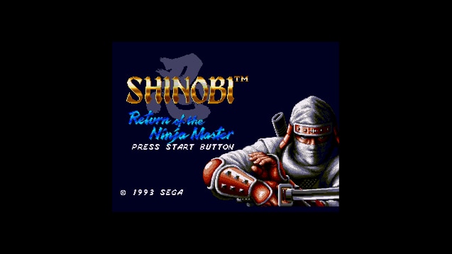 Image result for shinobi 3 genesis start screen