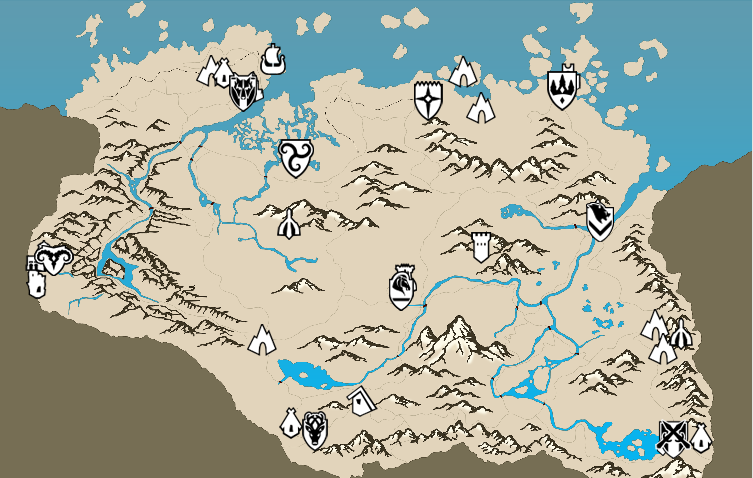 Скайрим камень шора карта