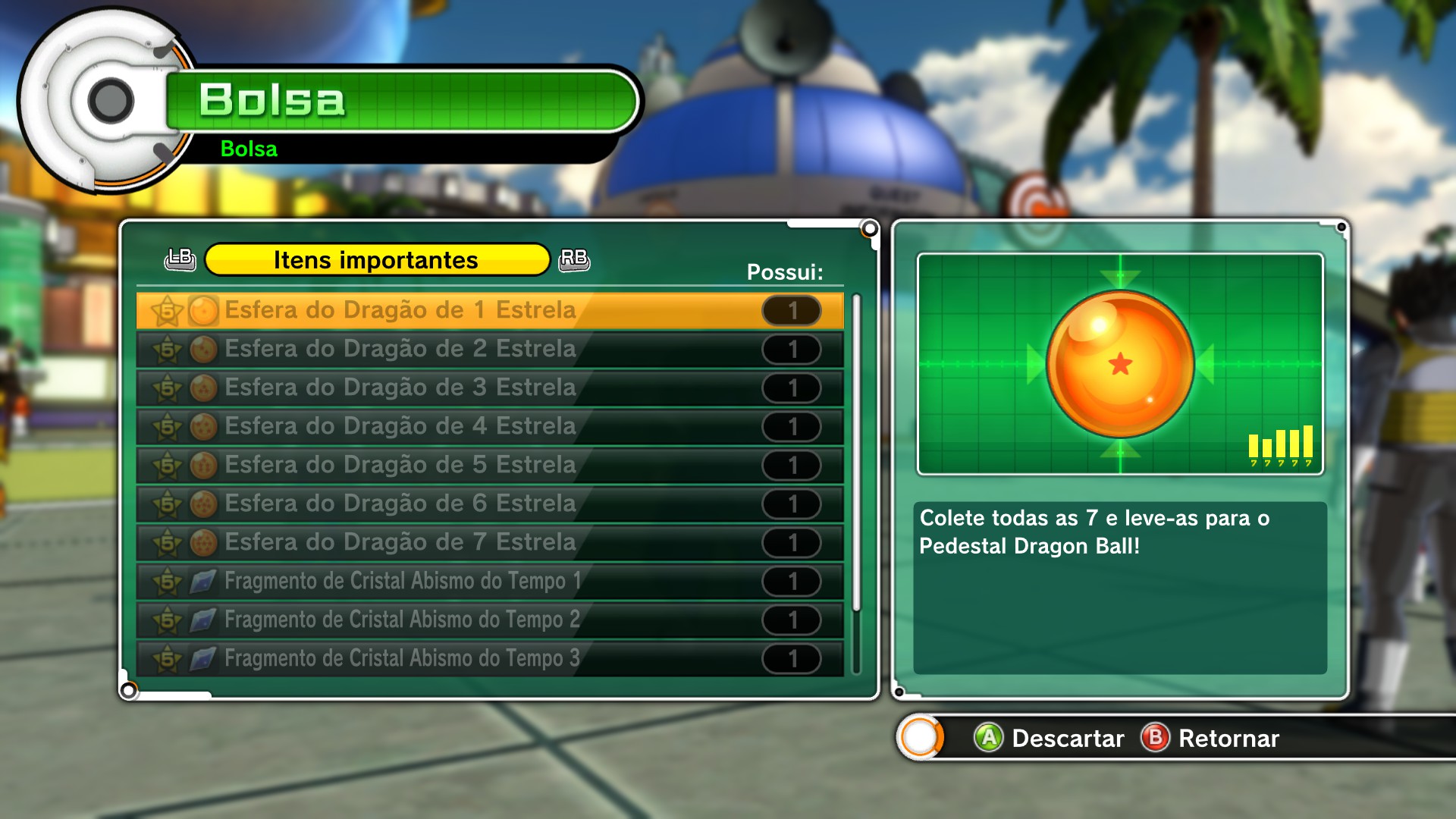 Dragon Ball Xenoverse - Dicas #2 - Como e onde conseguir as 7 Esferas do  Dragão 