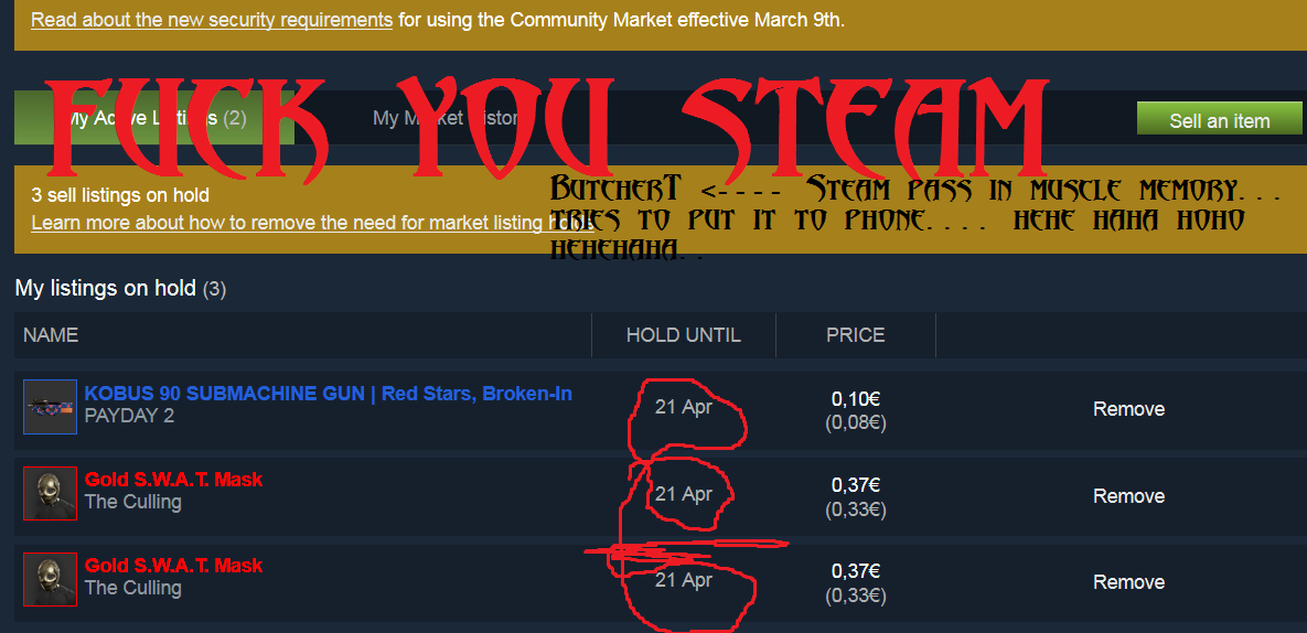 Didittivi Steam Community Market Items On Hold