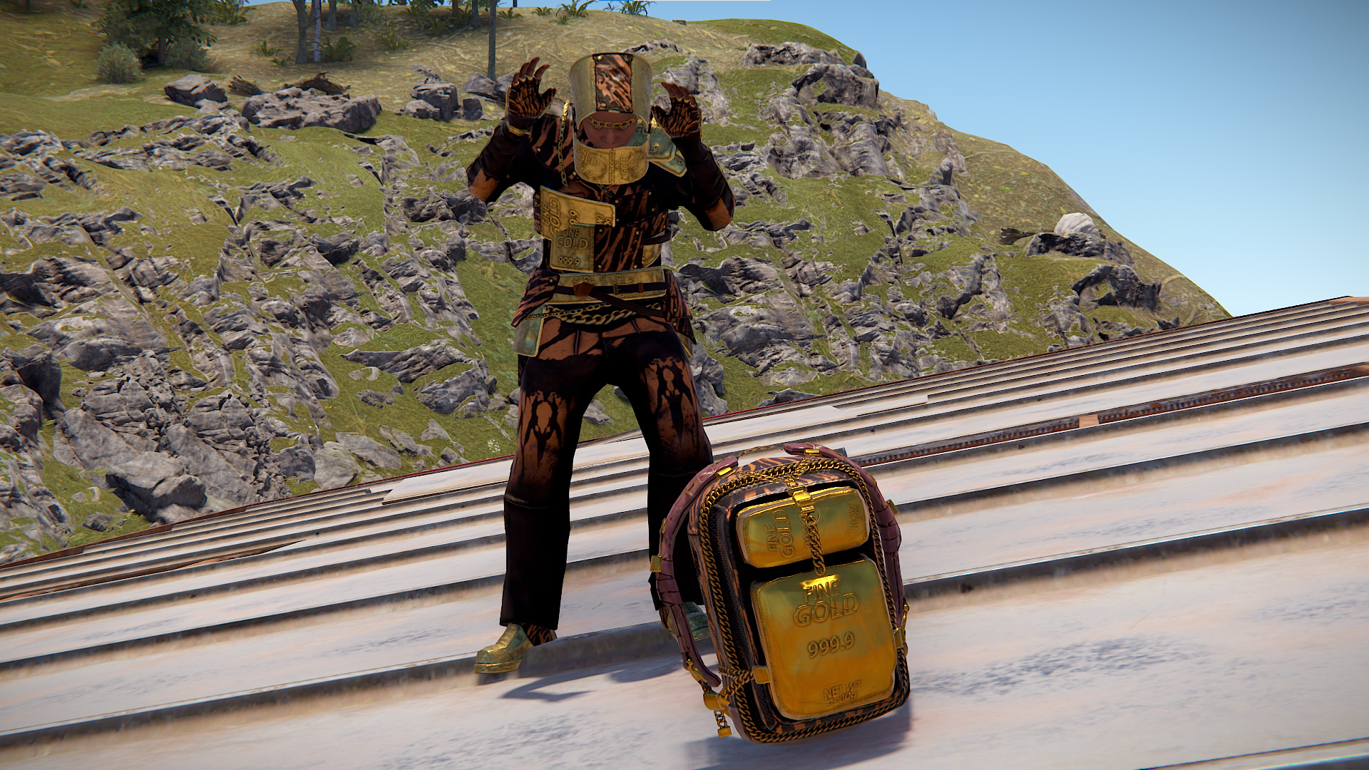 Gold Chains Backpack thumbnail 9