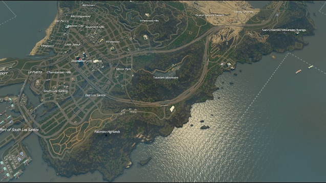 GTA 5 Map Re-Created in Cities: Skylines - GameSpot
