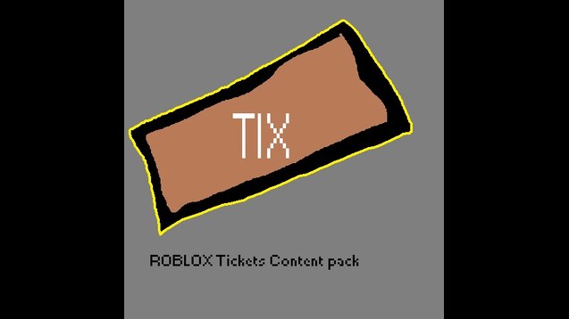 Steam Workshop Roblox Tix Content Pack