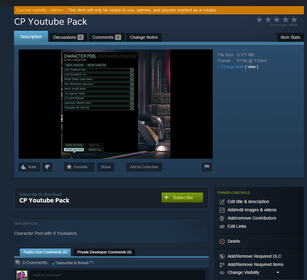 Steam Community Guide Character Pool Upload To Workshop