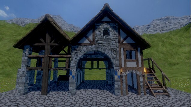 How To Make A Medieval House With Mining Area