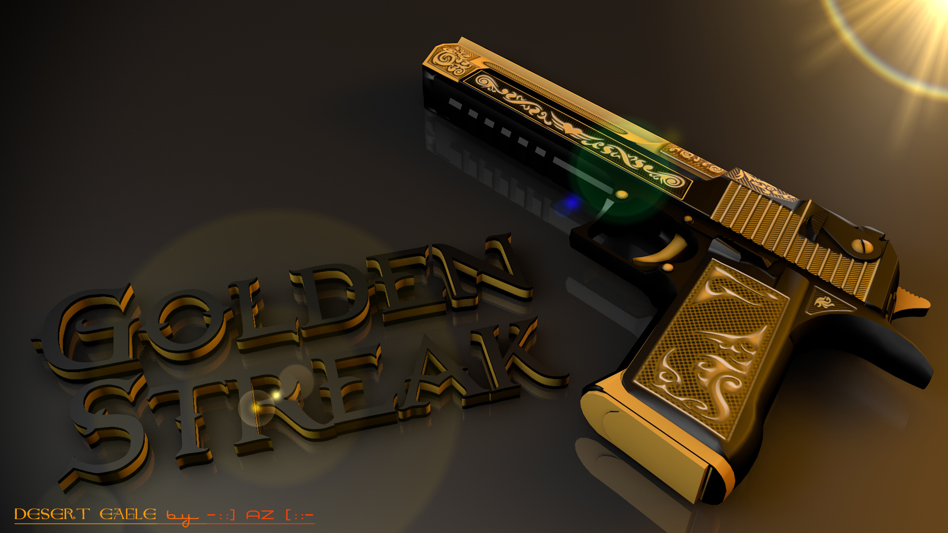 Steam Workshop Golden Streak Desert Eagle