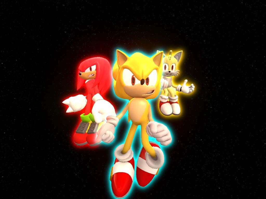 Super/Hyper Sonic, Super/Hyper Knuckles, and Super Tails