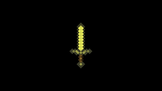 minecraft wallpaper gold sword