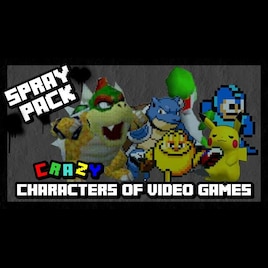 Steam Workshop::[Spray Pack #1] Crazy Characters of Video Games