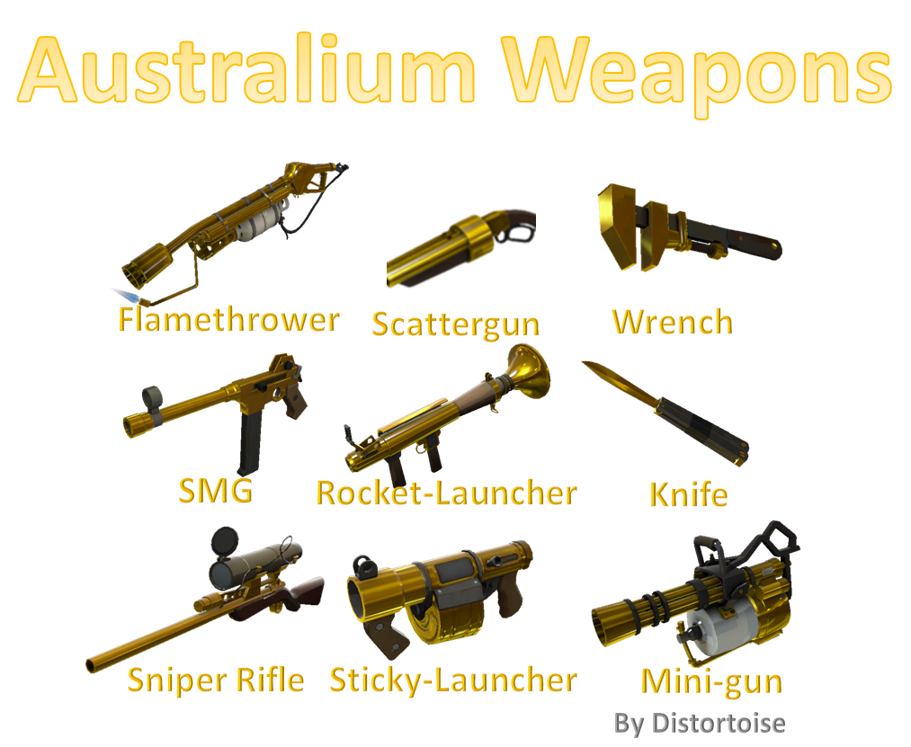All the australium weapons functions... 