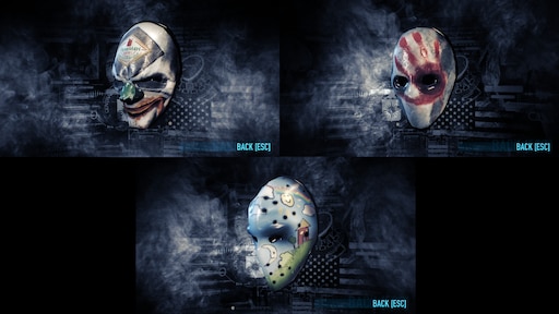 Payday 2 all masks and patterns фото 11