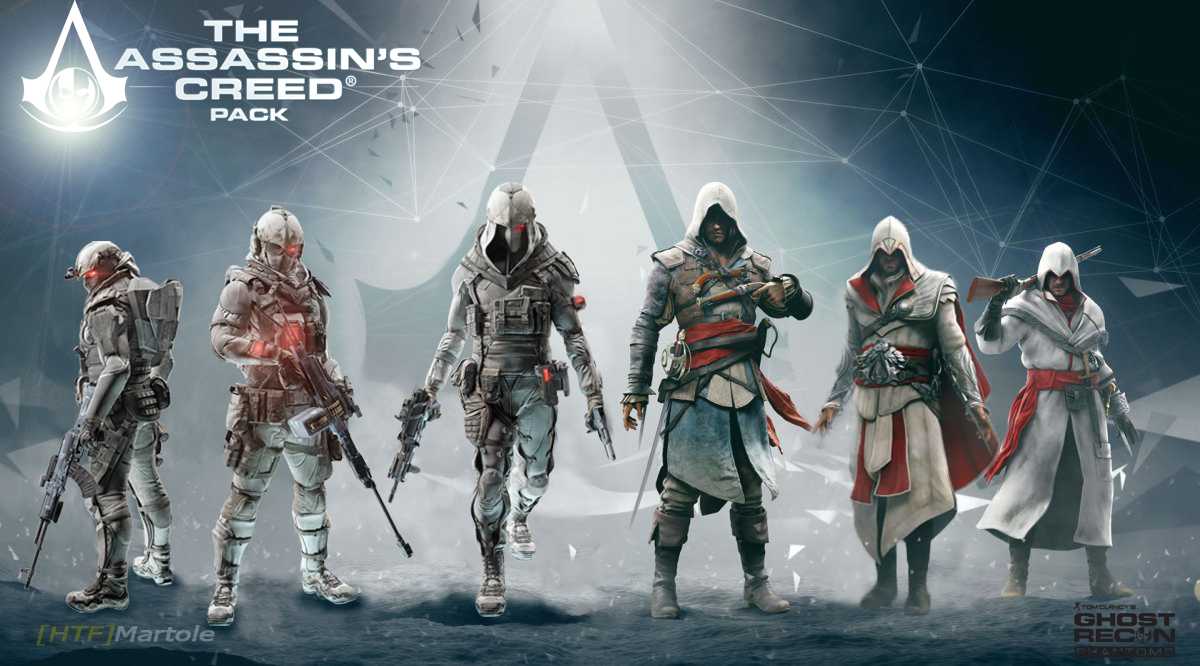 Assassins creed pack. Ghost Recon ассасин Крид. Ghost Recon Phantoms. Ghost Recon Phantoms Assassin. Ассасин будущего арт.