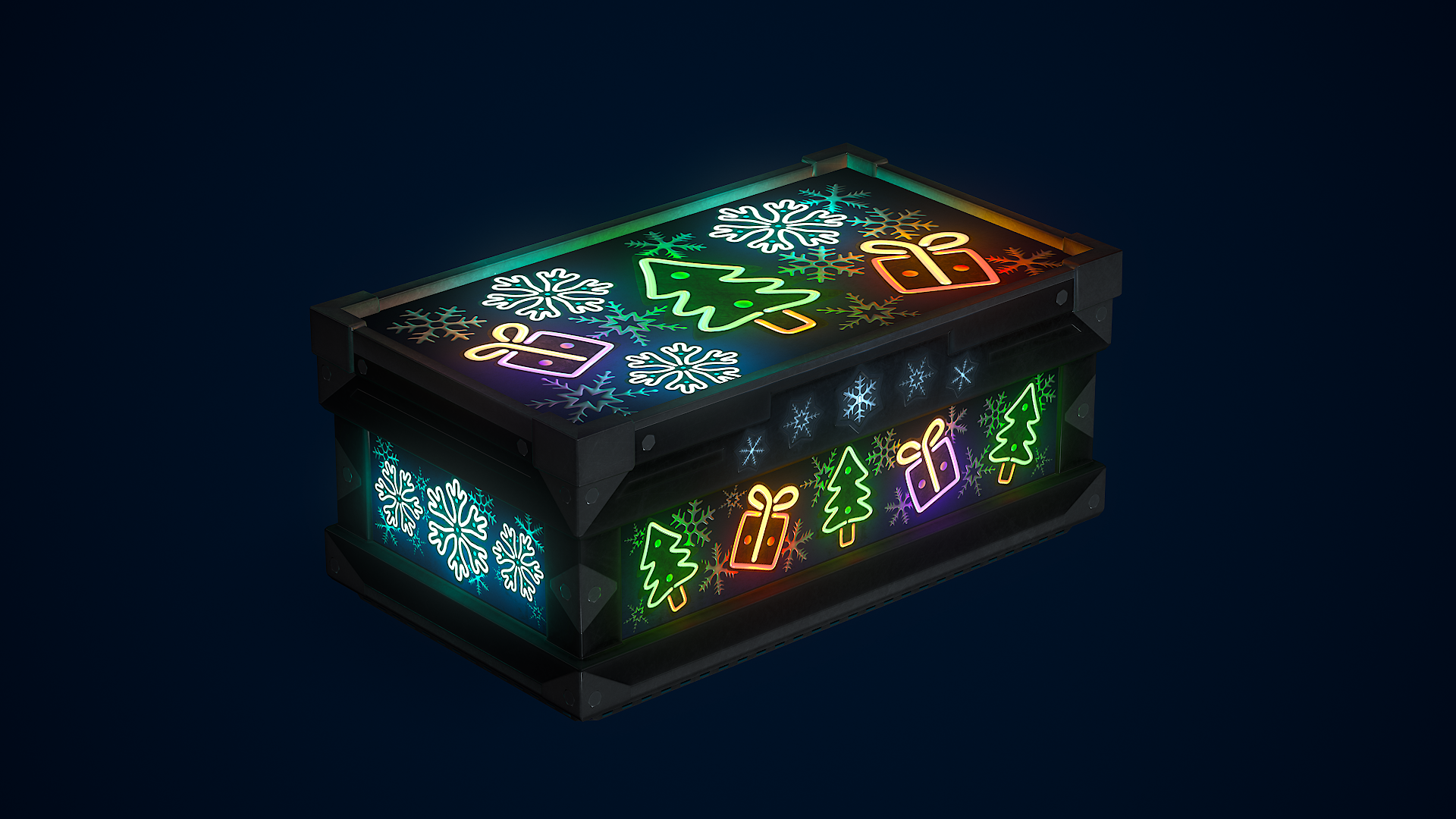 Neon Christmas Large Box screenshot 1