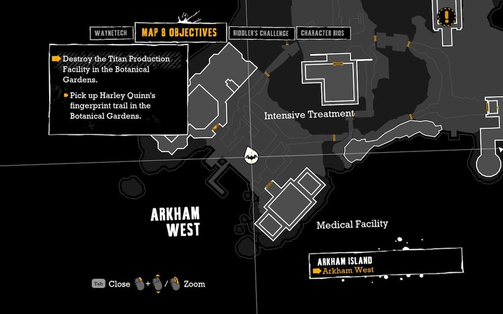 Steam Community :: Screenshot :: Arkham West Riddler Map Location