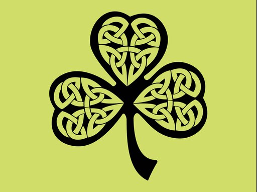 Черный клевер виды клевера. Кельтский Клевер четырехлистный. Кельтский Шемрок. Ирландский Клевер четырехлистный символ. Кельтский талисман четырехлистный Клевер.
