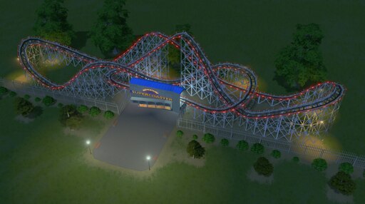 Steam Workshop Park with Roller Coaster