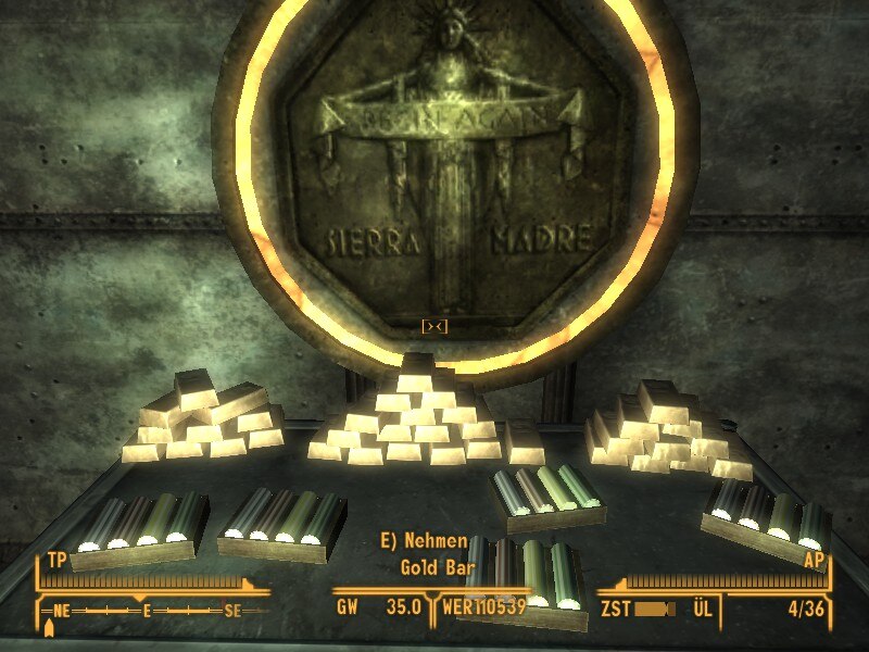 Steam Community :: Screenshot :: The Treasure of the Sierra Madre! 36+1  Gold Bars.