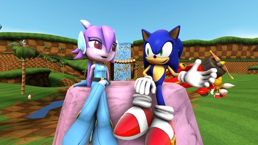 Lilac and Sonic hanging out after the race they had on my previous pixel ar...