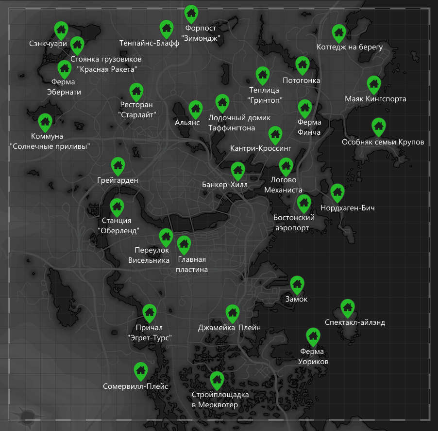 Силовая броня карта. Карта нахождения силовой брони в Fallout 4. Силовая броня Fallout 4 карта нахождения. Fallout 4 верстаки на карте. Fallout 4 силовая броня карта интерактивная.
