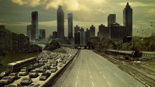The. Walking Dead город. Ходячие мертвецы Атланта дорога. Атланта Джорджия Ходячие мертвецы. Город Атланта из ходячих мертвецов.