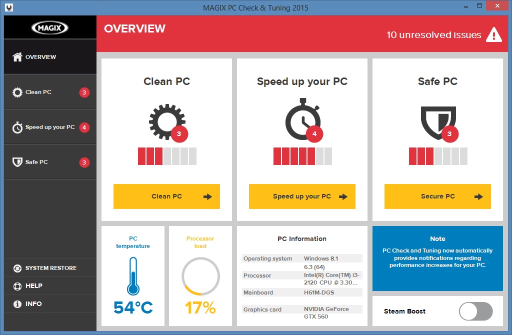 Steam Community Magix Pc Check Tuning 2015