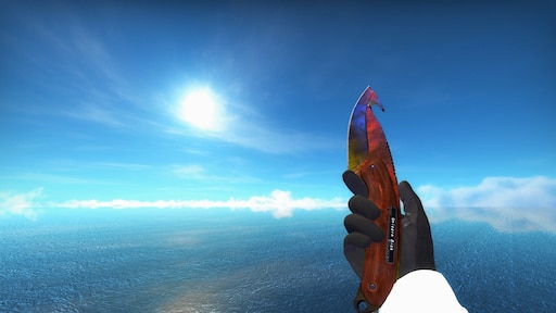 Steam gut knife marble fade фото 5