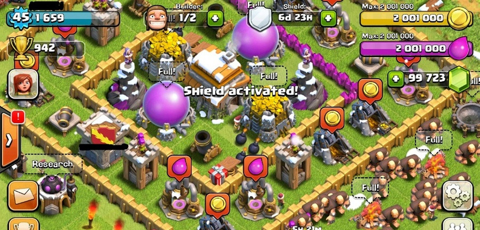 clash of clans modded apk 6.186.3 unlimited gems download