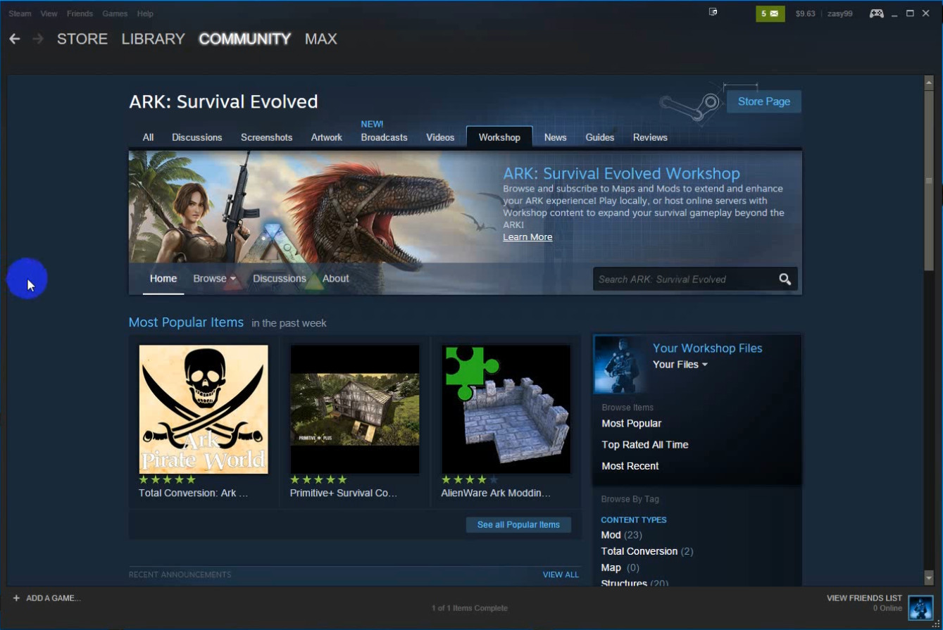 download of the required mods from the steam workshop failed
