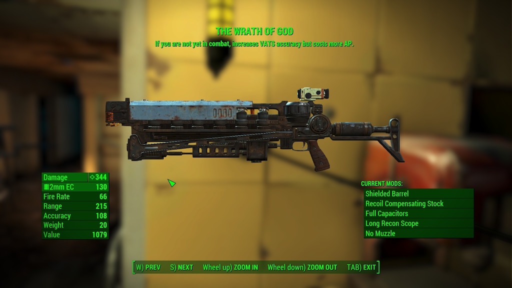 Steam Community Screenshot My Fully Modded Legendary Gauss Rifle The Name Says T All